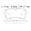 3Y0698451B Brake Pads for AUDI A8, BENTLEY MULSANNE (3Y_)