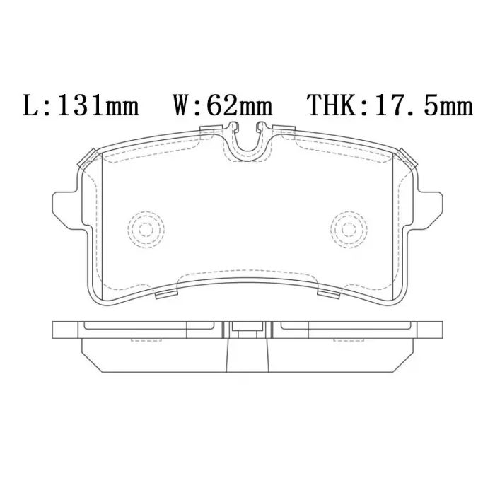 3Y0698451B Brake Pads for AUDI A8, BENTLEY MULSANNE (3Y_)