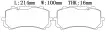 4M0698151AK Brake Pads for BENTLEY BENTAYGA (4V1)