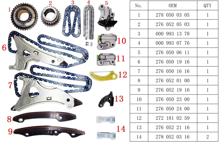 TIMINGSETM276 Engine Parts Timing Kit for 