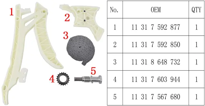 TIMINGSETN20 Engine Parts Timing Kit for 