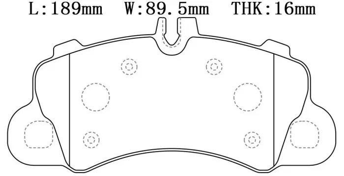 9Y0698151T Brake Pads for PORSCHE MACAN (95B), CAYENNE (9YA)