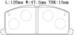 KD2776 Brake Pads for TOYOTA COROLLA (_E11_), COROLLA Sedan (_E11_), COROLLA VI, TOYOTA (FAW) COROLLA EX (_E12_)