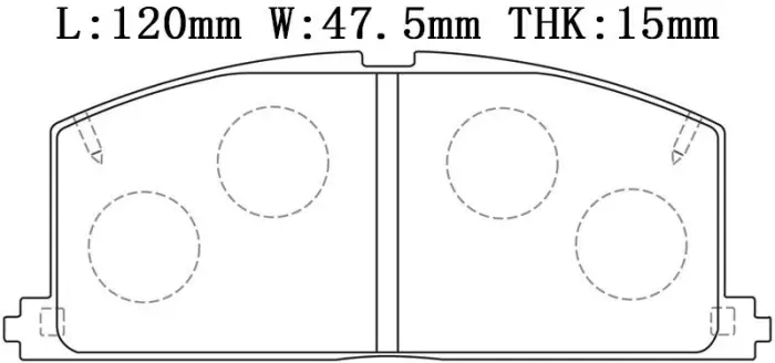 KD2776 Brake Pads for TOYOTA COROLLA (_E11_), COROLLA Sedan (_E11_), COROLLA VI, TOYOTA (FAW) COROLLA EX (_E12_)