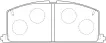 KD2776 Brake Pads for TOYOTA COROLLA (_E11_), COROLLA Sedan (_E11_), COROLLA VI, TOYOTA (FAW) COROLLA EX (_E12_)