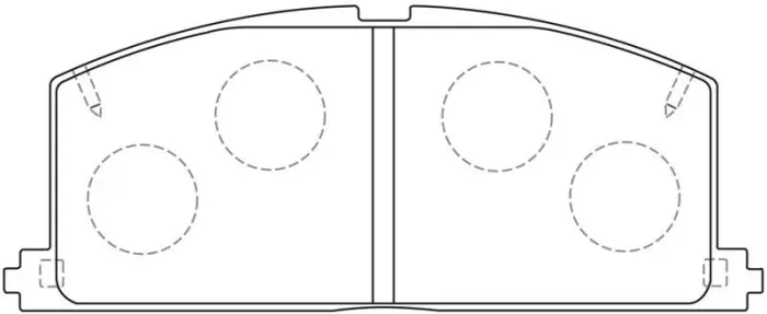 KD2776 Brake Pads for TOYOTA COROLLA (_E11_), COROLLA Sedan (_E11_), COROLLA VI, TOYOTA (FAW) COROLLA EX (_E12_)