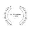 0449436300 Brake Shoe Set for TOYOTA COASTER Bus (_B4_, _B5_), TOYOACE Platform/Chassis (_Y1_, _Y2_), DYNA 200 Platform/Chassis, DYNA 250 Van, DYNA 300 Platform/Chassis