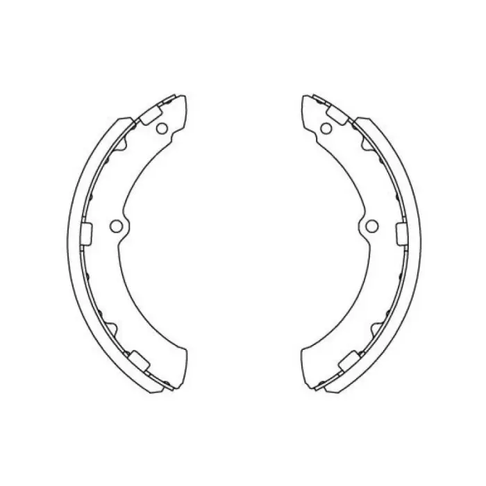 0449436300 Brake Shoe Set for TOYOTA COASTER Bus (_B4_, _B5_), TOYOACE Platform/Chassis (_Y1_, _Y2_), DYNA 200 Platform/Chassis, DYNA 250 Van, DYNA 300 Platform/Chassis