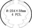 0449526150 Brake Shoe Set for VW TARO, TOYOTA HIACE IV Van (_H1_), QUANTUM IV Van (_H1_)