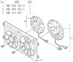 3QF121207SET Engine Parts Radiator Fan for 