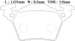 0004214210 Brake Pads for MERCEDES-BENZ V-CLASS (638/2), VITO Bus (W638)