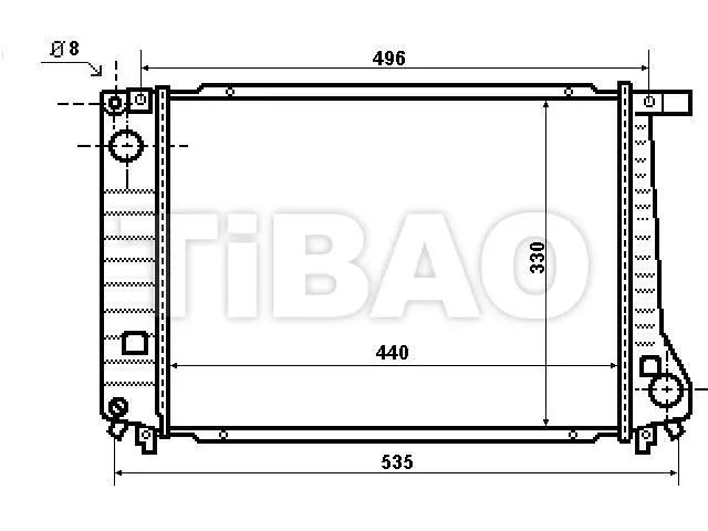 17111719256 Engine Parts Radiator for BMW 3 (E30)