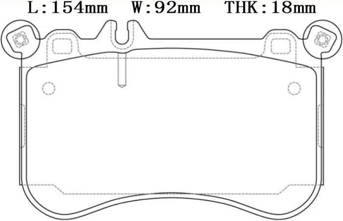 0064201620 Brake Pads for MERCEDES-BENZ E-CLASS, BRABUS 50S (W221)