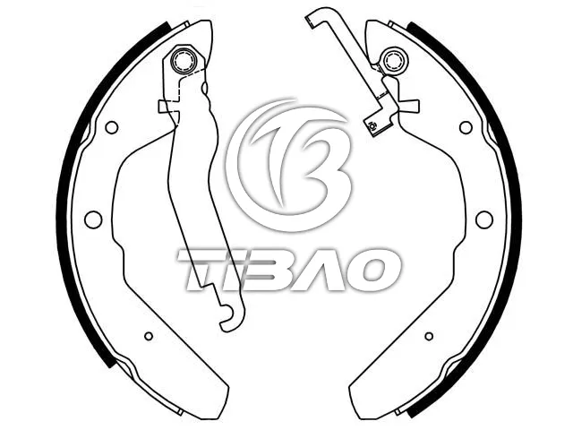 251698531LX Brake Shoe Set for VW CARAVELLE T3 Bus (25_), TRANSPORTER Mk II Bus (22, 23, 24)