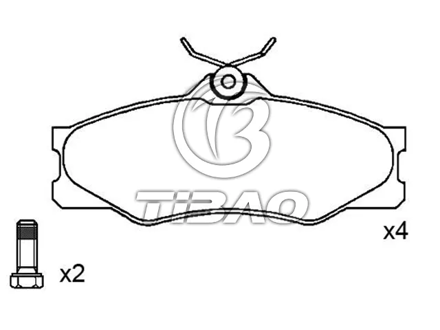 251698151C Brake Pads for VW TRANSPORTER T3 Van (24_, 25_), CARAVELLE T3 Bus (25_)