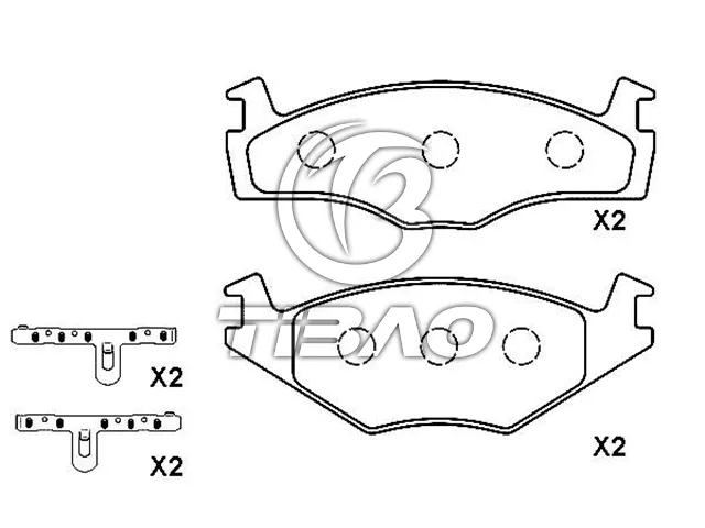 867698151 Brake Pad Set for VW POLO, SEAT IBIZA II (6K1), IBIZA Mk II (6K1)
