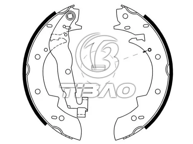 12837 Brake Shoe Set for JEEP WRANGLER / TJ II (TJ), CHEROKEE (KJ), GRAND CHEROKEE II (WJ, WG), CHEROKEE (XJ), GRAND CHEROKEE I (ZJ, ZG), WRANGLER I (YJ, SJ_)