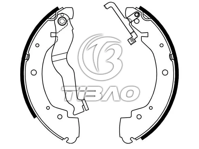 701609531A Brake Shoe Set for VW EUROVAN T4 Van (70A, 70H, 7DA, 7DH), CARAVELLE T4 Bus (70B, 70C, 7DB, 7DK, 70J, 70K, 7DC, 7DJ), TRANSPORTER Mk IV Platform/Chassis (70E