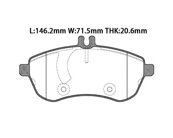 0054201520 Brake Pads for MERCEDES-BENZ C-CLASS (W204)