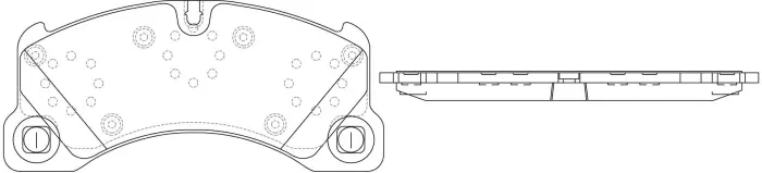 7L0698151N Brake Pads for PORSCHE PANAMERA, VW TOUAREG