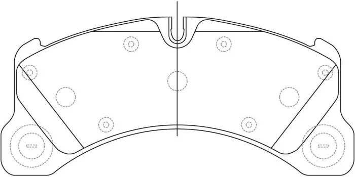 7L0698151N Brake Pads for PORSCHE PANAMERA, VW TOUAREG