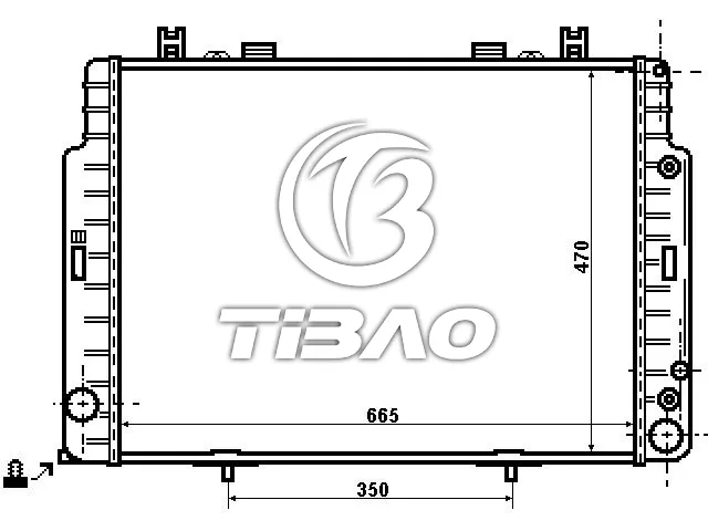 1405001403 Engine Parts Radiator for MERCEDES-BENZ CL-CLASS Coupe (C140), S-CLASS (W140)