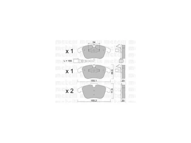 5N0698151 Brake Pads for AUDI Q3, VW TIGUAN