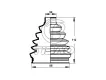 8D0498203A Transmission Parts CV Boot for AUDI A6, VW PASSAT, SKODA SUPERB I (3U4), SUPERB I Sedan (3U4)