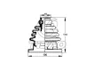 191498202C Transmission Parts CV Boot for AUDI A3, VW DERBY, SEAT IBIZA II (6K1), IBIZA Mk II (6K1), SKODA OCTAVIA I Combi (1U5)