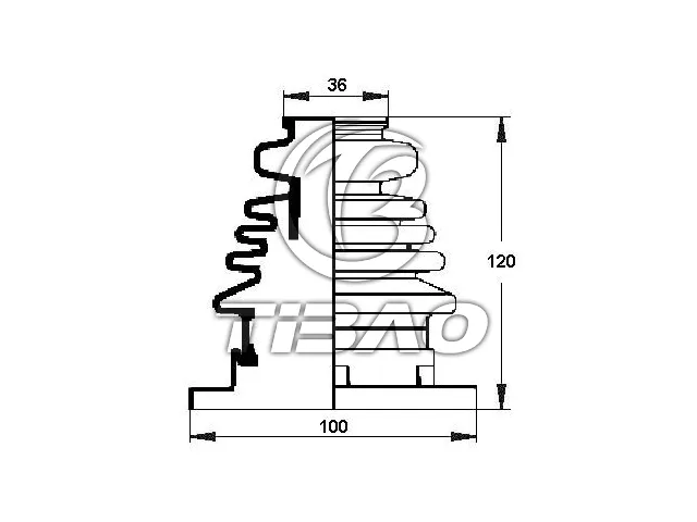 535498202 Transmission Parts C.V Joint Kit for AUDI A3, VW BEETLE, SEAT LEON (1M1), SKODA OCTAVIA I (1U2)