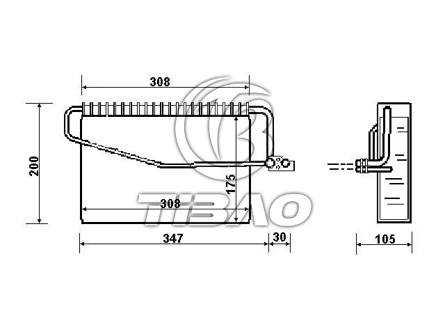 2038300158 Air Conditioning Evaporator for