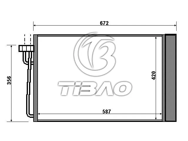 64508379885 Air Conditioning Condenser for BMW 5 (E60), 6 (E63), 7 (E65, E66, E67)