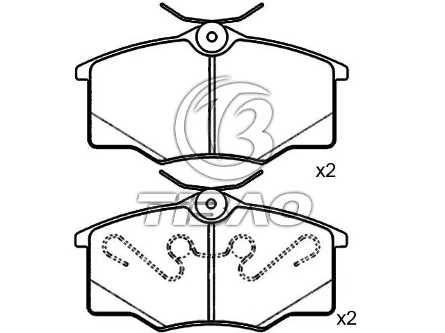 377698151E Brake Pads for VW GOL COUNTRY III Variant (5X5)