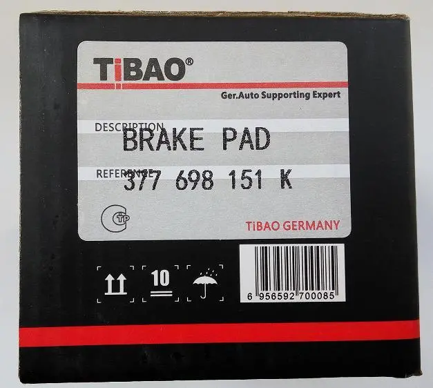 377698151K Brake Pads for VW GOL COUNTRY III Variant (5X5)