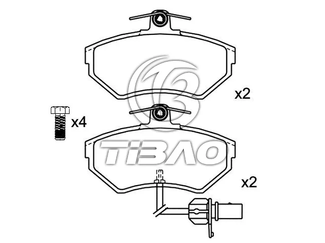 8E0698151M Brake Pads for AUDI A4, VW PASSAT, SEAT EXEO ST (3R5)