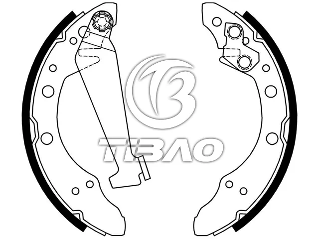 6Q0698525 Brake Shoe Set for AUDI 80, VW UP, SEAT IBIZA IV (6J5, 6P1), IBIZA Mk IV (6J5, 6P1), SKODA FABIA II (542), FABIA II (5J, 542)