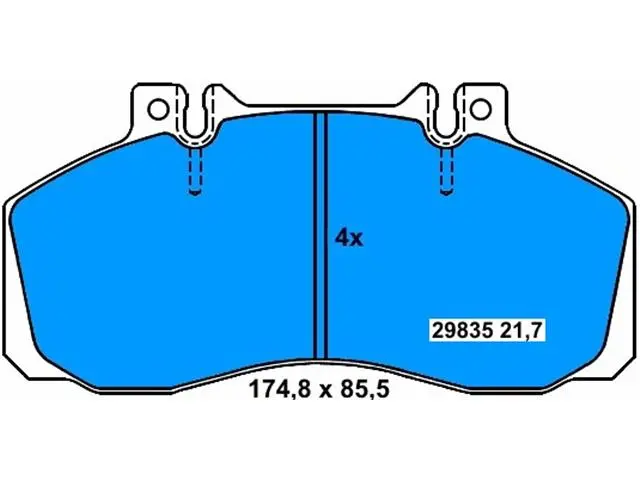 0044204820 Brake Pads for MERCEDES-BENZ VARIO Van (B667, B670, B668), T2/LN1 Van