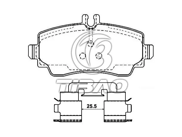 1684200120 Brake Pads for MERCEDES-BENZ A-CLASS (W168)