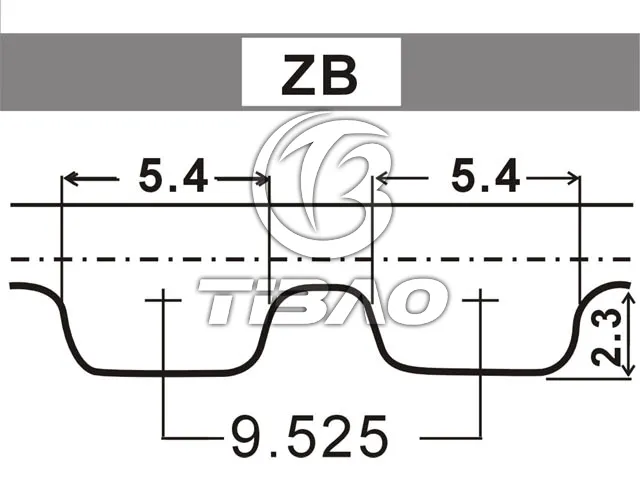 075109119B Engine Parts Timing Belt for AUDI 100, VW LT, VOLVO 960 (964)