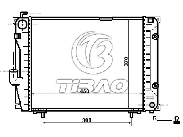 1245001503 Engine Parts Radiator for MERCEDES-BENZ E-CLASS Break (S124), 124 Saloon (W124)