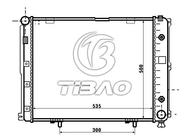 1245009803 Engine Parts Radiator for MERCEDES-BENZ E-CLASS (W124), 124 Saloon (W124)