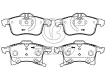 1605080 Brake Pads for CHEVROLET MERIVA, OPEL ZAFIRA / ZAFIRA FAMILY B (A05), VAUXHALL ASTRAVAN Mk V (H) Estate Van (A04)