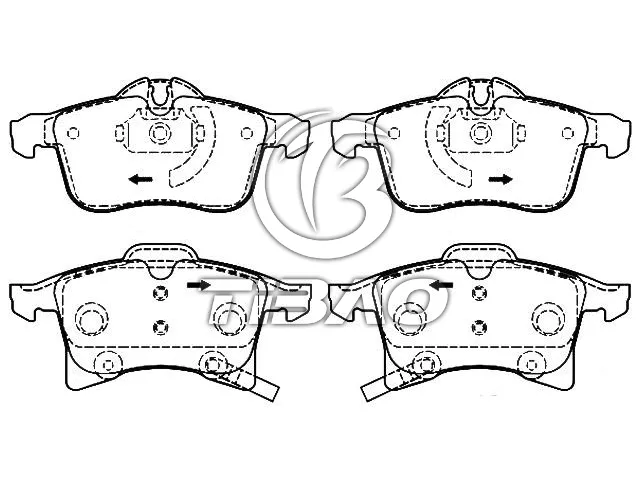 1605080 Brake Pads for CHEVROLET MERIVA, OPEL ZAFIRA / ZAFIRA FAMILY B (A05), VAUXHALL ASTRAVAN Mk V (H) Estate Van (A04)