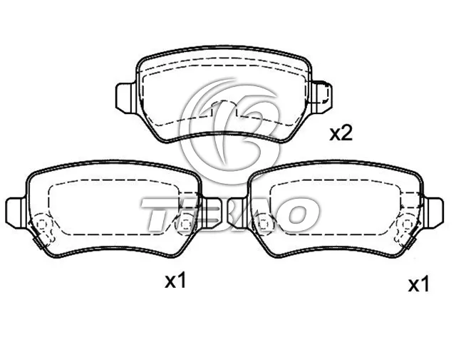 1605995 Brake Pads for KIA VENGA Hatchback Van (YN), OPEL ASTRA H (A04), VAUXHALL COMBO TOUR Mk II (C) (F25)