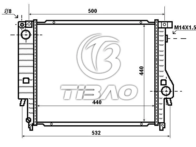 17111719259 Engine Parts Radiator for BMW 3 (E30)