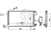 191820413E Air Conditioning Condenser for VW JETTA II (19E, 1G2, 165), GOLF II (19E, 1G1)