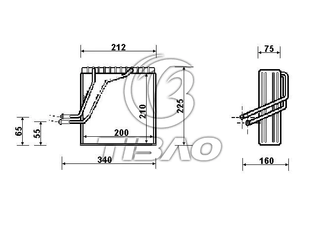 1J1820103A Air Conditioning Evaporator for