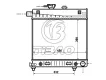 2025006103 Engine Parts Radiator for MERCEDES-BENZ CLK (C208), C-CLASS (W202), E-CLASS (W210)