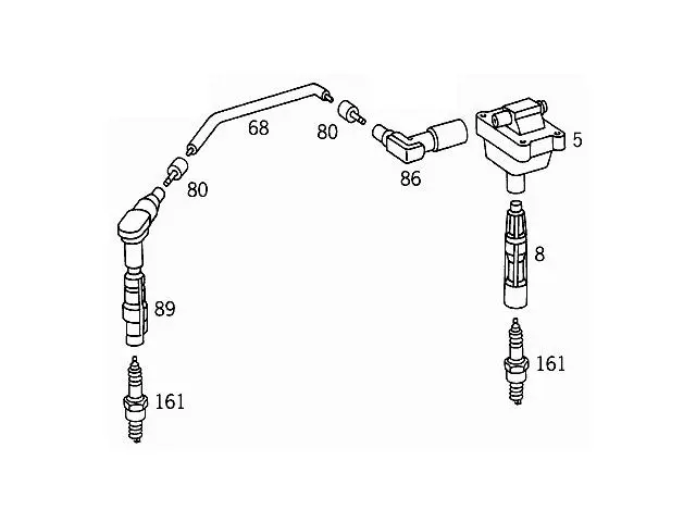 2021500119 Engine Parts Ignition Wire Set for