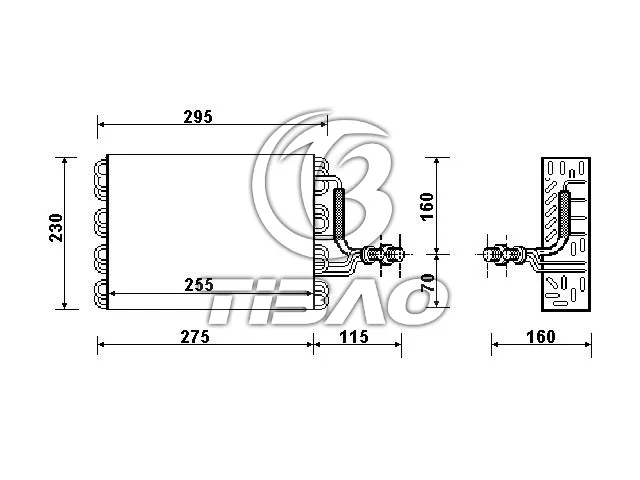 357820103 Air Conditioning Evaporator for VW PASSAT, SEAT TOLEDO I (1L2), TOLEDO   (1L2)